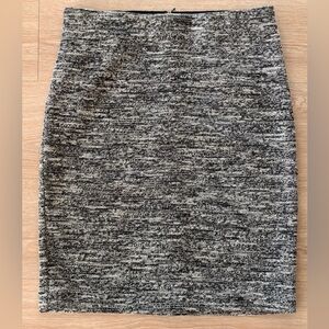 Ann Taylor Black and Gray Pencil Skirt